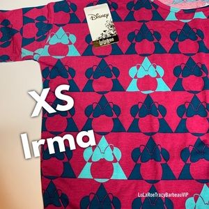 NWT LuLaRoe Disney XS Irma top